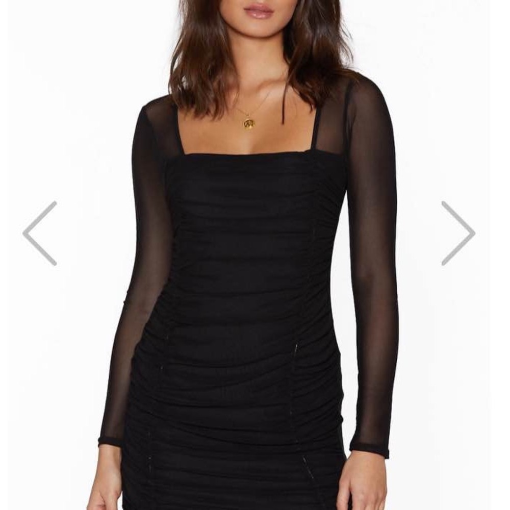 NastyGal Black Mini Dress